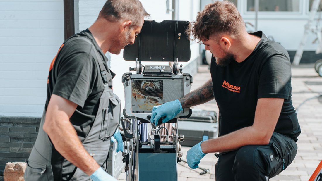 Kanal Inspektion mit Kamera durchgeführt von Moersch Kanal Viersen